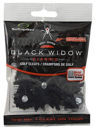 LEGEND Softspikes Black Widow Kit 6Mm - Tacos para Zapatos de Golf