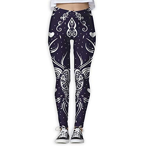 Leggings de Entrenamiento Deportivo con pantalón de Yoga Blue Cow Wallpaper Provide Women with High-Waisted, Leggings de Yoga para Gimnasio Ultra Suaves y livianos