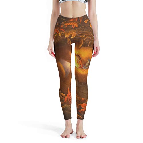 Leggings de fantasía para mujer, roedores, ardilla, gráficos, pantalones suaves para yoga, pilates, ropa para entrenamiento cruzado blanco XXL