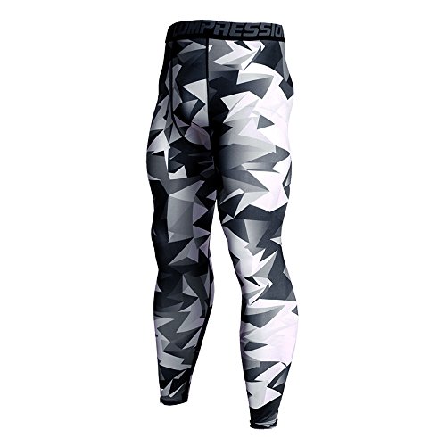 Leggings deporte hombre,Chándal de Hombres Impresión Deportivos Running Pants Jogging Pantalon Fitness Gym Slim Fit Pantalones Largos Mallas de Entrenamiento para Hombres para el Gimnasio Yoga Deporte