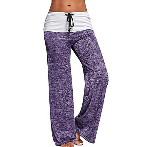 Leggings Deportivos Pantalones Mujeres Leggings Deportivos Fitness Yoga Pantalones Patchwork Pierna Ancha Fitness Leggins Ropa Pantalones De Entrenamiento Sueltos Ropa Deporti