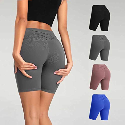 Leggings Deportivos Pantalones Pantalones Cortos De Gimnasio para Mujer Levantamiento De Cintura Alta Push Up Leggings Deportivos De Ciclismo Ajustados + Bolsillo para Teléfon