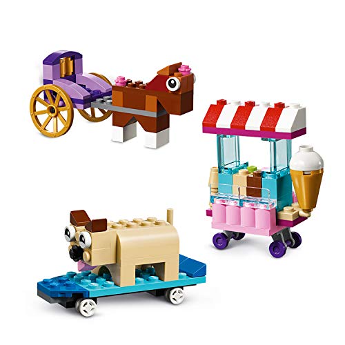 LEGO 10715 Classic Ladrillos Sobre Ruedas, Juguete de Construcción Educativo y Divertido para Niñas y Niños
