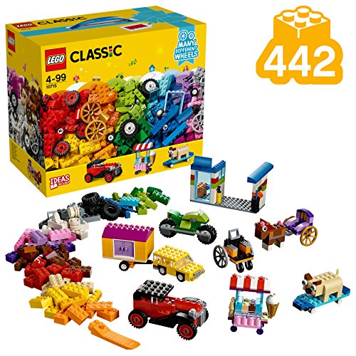 LEGO 10715 Classic Ladrillos Sobre Ruedas, Juguete de Construcción Educativo y Divertido para Niñas y Niños LEGO 10715 Classic Ladrillos Sobre Ruedas, Juguete de Construcción Educativo y Divertido para Niñas y Niños