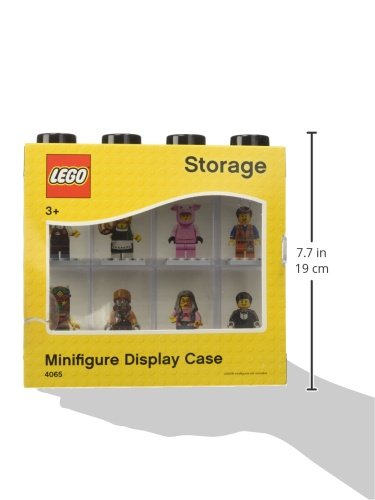 LEGO 4065 - Caja de almacenaje para minifiguras con diseño de ladrillo 16, color negro (Room Copenhagen)
