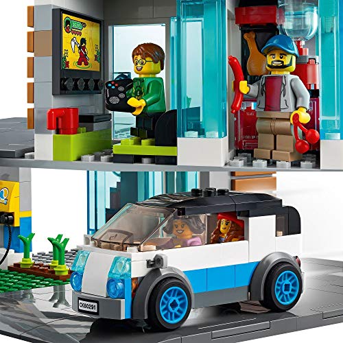 LEGO 60291 City Casa Familiar Casa de Muñecas Moderna con Placas de Carretera, Set de Construcción para Niños y Niñas