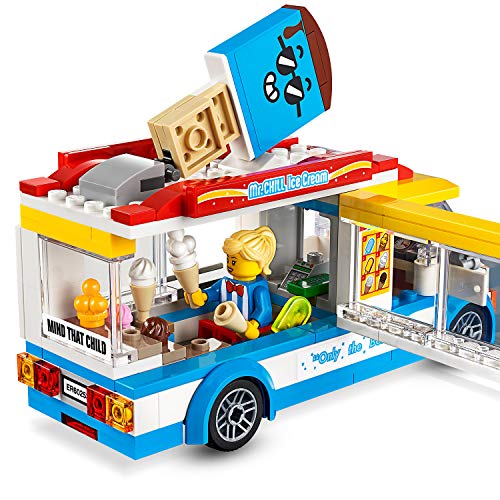 LEGO City Great Vehicles - Camión de los Helados, Juguete de Construcción, Recomendado a Partir de 5 Años, con Camión de Venta de Helado, 2 Minifiguras y un Perro (60253) , color/modelo surtido