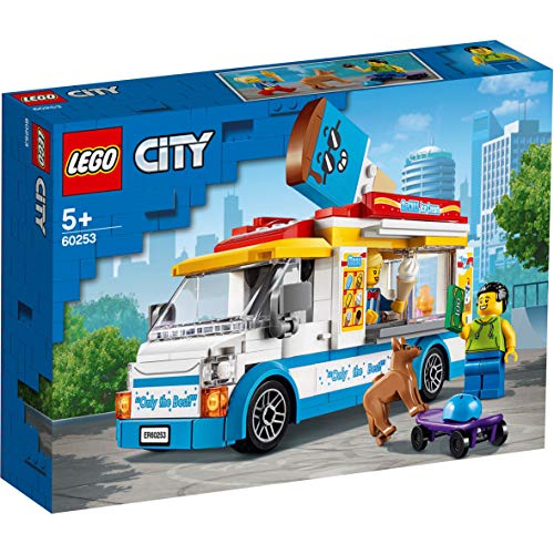 LEGO City Great Vehicles - Camión de los Helados, Juguete de Construcción, Recomendado a Partir de 5 Años, con Camión de Venta de Helado, 2 Minifiguras y un Perro (60253) , color/modelo surtido LEGO City Great Vehicles - Camión de los Helados, Juguete de Construcción, Recomendado a Partir de 5 Años, con Camión de Venta de Helado, 2 Minifiguras y un Perro (60253) , color/modelo surtido