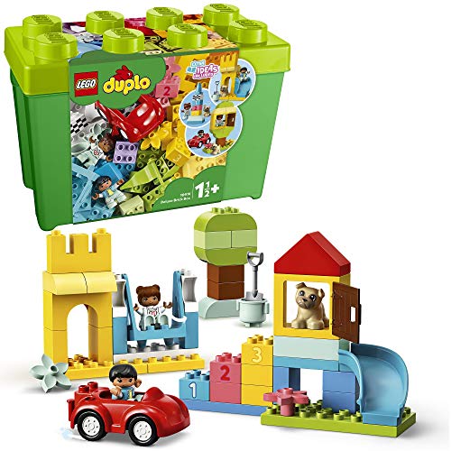 LEGO DUPLO Classic - Caja de Ladrillos Deluxe, Set de Construcción con Caja de Almacenaje, Juguete de Iniciación en LEGO, Recomendado a Partir de 18 Meses (10914) , color/modelo surtido