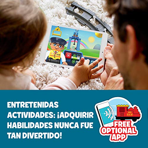 LEGO DUPLO Trains - Tren de Vapor, Juguete Educativo de Aprendizaje de Codificación con Muñecos y Locomotora para Niños y Niñas de 2 a 5 Años, Complementable con APP (10874) , color/modelo surtido