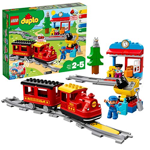 LEGO DUPLO Trains - Tren de Vapor, Juguete Educativo de Aprendizaje de Codificación con Muñecos y Locomotora para Niños y Niñas de 2 a 5 Años, Complementable con APP (10874) , color/modelo surtido