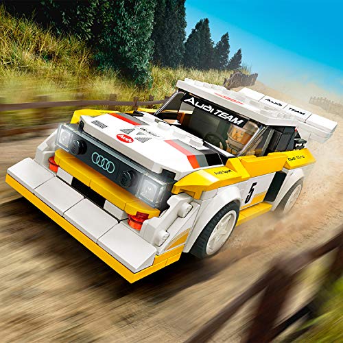 LEGO Speed Champions - 1985 Audi Sport quattro S1, Juego de Construcción de Coche de Carreras de Juguete, Incluye Minifigura del Conductor (76897)