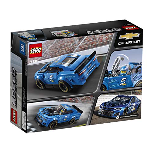 LEGO Speed Champions - Deportivo Chevrolet Camaro ZL1, juguete divertido de construcción de coche deportivo de carreras (75891)