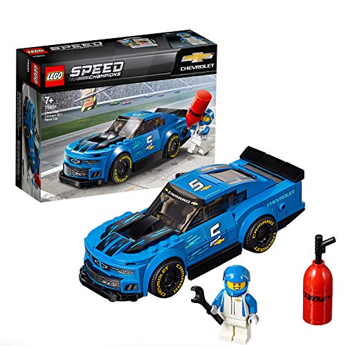 LEGO Speed Champions - Deportivo Chevrolet Camaro ZL1, juguete divertido de construcción de coche deportivo de carreras (75891)