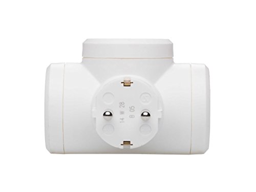 Legrand, 050662 Adaptadores - Adaptador triple con entrada lateral, enchufe en color blanco, potencia máxima de este ladron es de 3680 W, 10/16 A a 230 Voltios