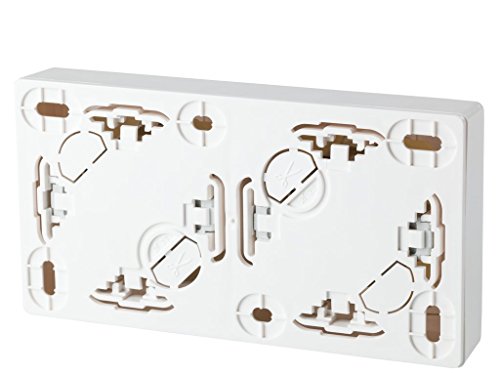 Legrand, 097381 Oteo - Enchufe doble, enchufe de pared gama ‘Oteo Monobloc’, toma de corriente doble, color blanco, para montaje en superficie Legrand, 097381 Oteo - Enchufe doble, enchufe de pared gama ‘Oteo Monobloc’, toma de corriente doble, color blanco, para montaje en superficie
