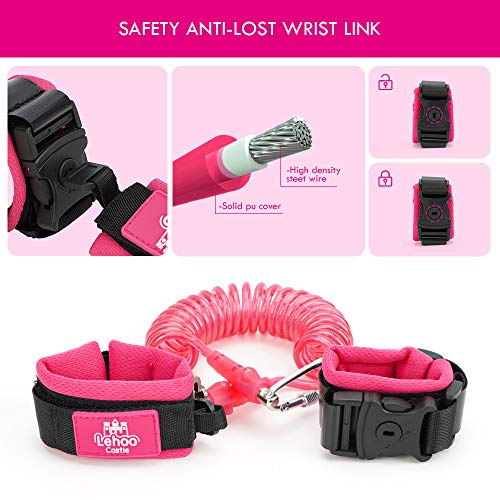 Lehoo Castle Correa para niños pequeños 4 en 1 Anti Lost Wrist Link Arnés de seguridad para niños Muñequera para niños Asistente de correa para la niña Rosa (Mariposa) Lehoo Castle Correa para niños pequeños 4 en 1 Anti Lost Wrist Link Arnés de seguridad para niños Muñequera para niños Asistente de correa para la niña Rosa (Mariposa)
