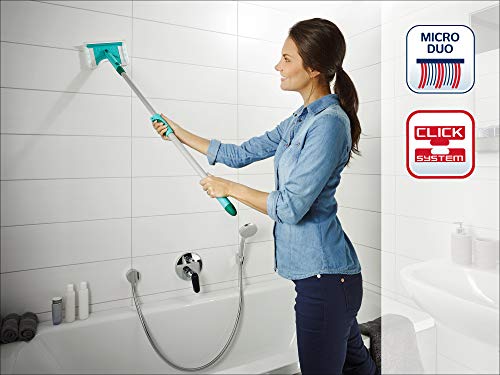 Leifheit Limpia Azulejos FLEXIPAD C/Mango TELESC. 1041700, Verde, Pack de 1 Unidad Leifheit Limpia Azulejos FLEXIPAD C/Mango TELESC. 1041700, Verde, Pack de 1 Unidad