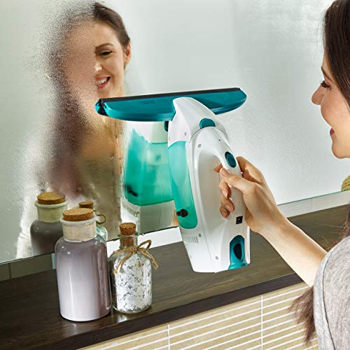 Leifheit Set aspirador limpiacristales Dry & Clean con palo y limpiaventanas para una limpieza 360º sin marcas, aspiradora vertical con 35 min de autonomía Leifheit Set aspirador limpiacristales Dry & Clean con palo y limpiaventanas para una limpieza 360º sin marcas, aspiradora vertical con 35 min de autonomía