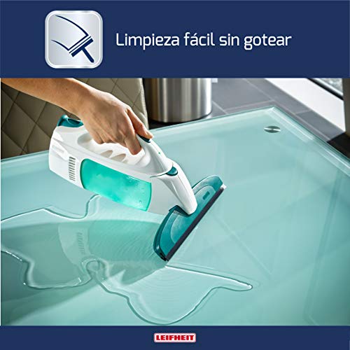 Leifheit Set aspirador limpiacristales Dry & Clean con palo y limpiaventanas para una limpieza 360º sin marcas, aspiradora vertical con 35 min de autonomía Leifheit Set aspirador limpiacristales Dry & Clean con palo y limpiaventanas para una limpieza 360º sin marcas, aspiradora vertical con 35 min de autonomía