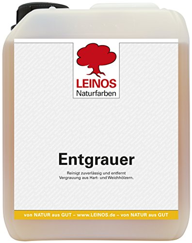 Leinos de jardin/terrasse entgrauer no 940, 2,5 l couleur fraicheur, pour tous les types de bois sans vergrauten limage