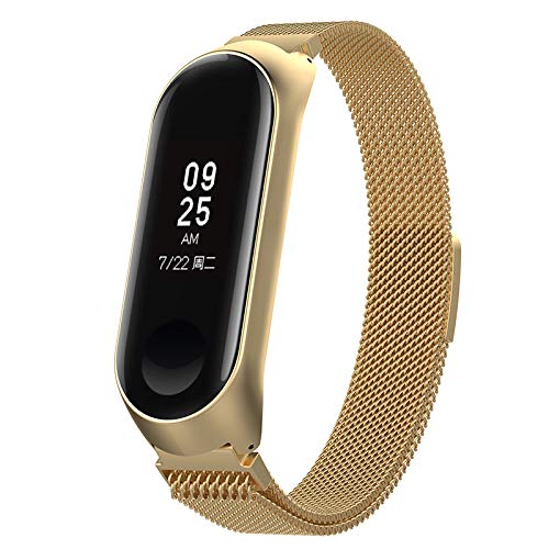 Leisial Correa de Reloj de Pulsera para Mi Banda 3 - Acero Inoxidable Ajustable para Mujer Hombre (Circunferencia de la muñeca: 210 * 12mm) Leisial Correa de Reloj de Pulsera para Mi Banda 3 - Acero Inoxidable Ajustable para Mujer Hombre (Circunferencia de la muñeca: 210 * 12mm)