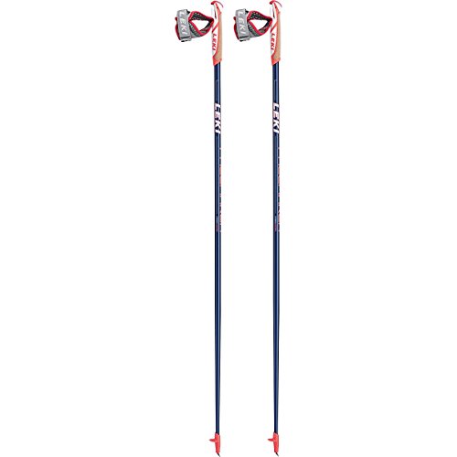 LEKI Pacemaker - Bastones de Marcha nórdica Unisex para Adultos, Color Blanco, neón y Rojo 125