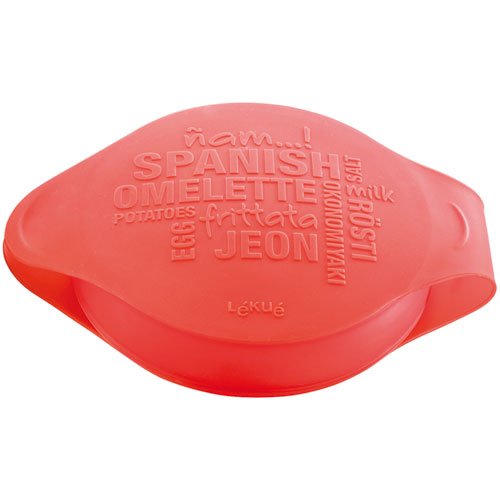 Lékué Spanish Omelette - Molde para tortilla española, color rojo