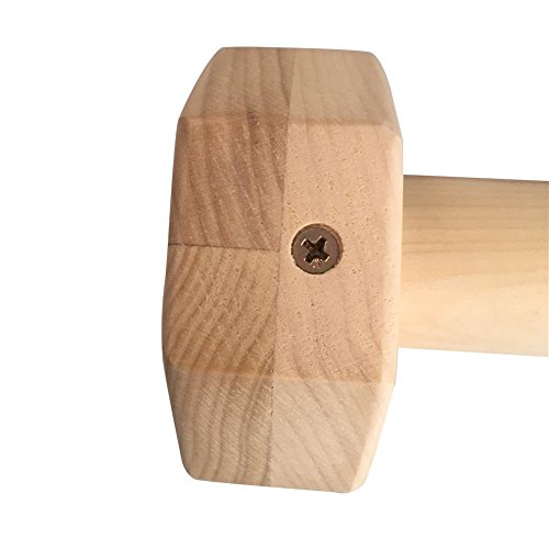 Lembeauty - 1 par de barras de empuje de madera con forma de H de 50 cm para calistenia, barra personalizada, soporte elástico para flexiones Lembeauty - 1 par de barras de empuje de madera con forma de H de 50 cm para calistenia, barra personalizada, soporte elástico para flexiones