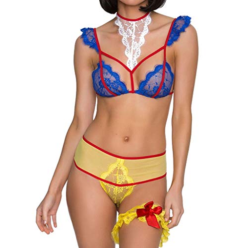 Lenceria Erotica de Mujer Vestido Ropa Interior de Encaje de Color Sexy Conjunto Ropa Interior Atractivo Babydoll Lencería Liguero Traje Tentación riou Lenceria Erotica de Mujer Vestido Ropa Interior de Encaje de Color Sexy Conjunto Ropa Interior Atractivo Babydoll Lencería Liguero Traje Tentación riou