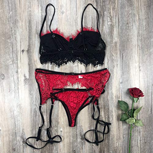 Lenceria Sexy Mujer Correas Sujetador y Panty Liga Conjunto Ropa Interior Babydoll Atractiva De Muselina Ropa de Dormir de TentacióN Deep V Lencería Pijamas riou Lenceria Sexy Mujer Correas Sujetador y Panty Liga Conjunto Ropa Interior Babydoll Atractiva De Muselina Ropa de Dormir de TentacióN Deep V Lencería Pijamas riou