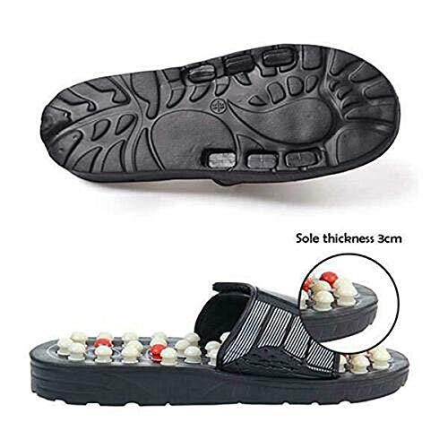 Leobtain Yoga Fitness Slippers, Reflexology Acupressure Foot Massage Tools Mat, Wood Therapy Pain Relief Health Shoes, Ball Points Sandals, Relaxation Gifts for Men and Women, blanco, 42 Leobtain Yoga Fitness Slippers, Reflexology Acupressure Foot Massage Tools Mat, Wood Therapy Pain Relief Health Shoes, Ball Points Sandals, Relaxation Gifts for Men and Women, blanco, 42