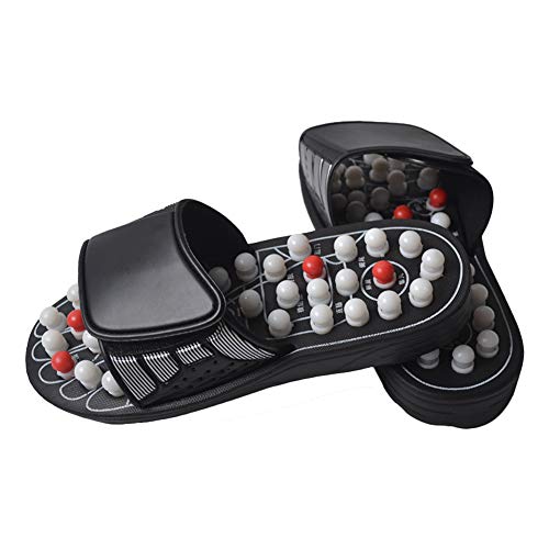 Leobtain Yoga Fitness Slippers, Reflexology Acupressure Foot Massage Tools Mat, Wood Therapy Pain Relief Health Shoes, Ball Points Sandals, Relaxation Gifts for Men and Women, blanco, 42 Leobtain Yoga Fitness Slippers, Reflexology Acupressure Foot Massage Tools Mat, Wood Therapy Pain Relief Health Shoes, Ball Points Sandals, Relaxation Gifts for Men and Women, blanco, 42