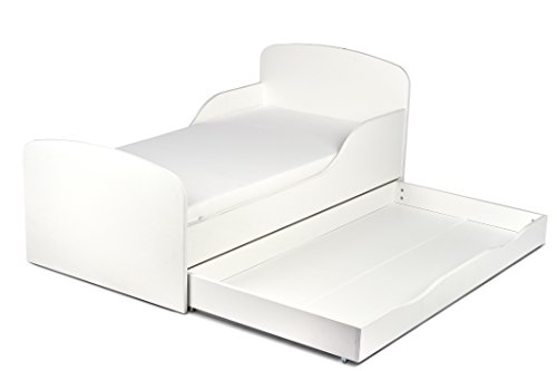 Leomark Blanco Cama Infantil Completa de Madera - Estilo Escandinavo - Marco de Cama, Colchón, Somier, cajón, Blanco Muebles para Niños, Moderno Dormitorio, Impresa Mobiliario, Espacio para Dormir: 140/70 cm Leomark Blanco Cama Infantil Completa de Madera - Estilo Escandinavo - Marco de Cama, Colchón, Somier, cajón, Blanco Muebles para Niños, Moderno Dormitorio, Impresa Mobiliario, Espacio para Dormir: 140/70 cm