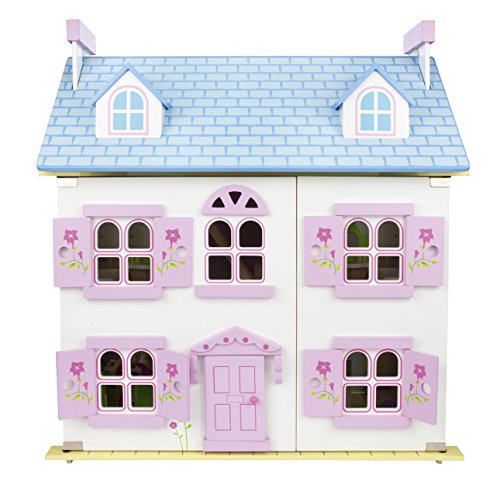 Leomark Dream House Casa de Muñecas de Madera con muñecas - Color Rosa - Villa (60 cm - altura), Equipo Completo, Excelente Calidad, Accesorios adicionales Leomark Dream House Casa de Muñecas de Madera con muñecas - Color Rosa - Villa (60 cm - altura), Equipo Completo, Excelente Calidad, Accesorios adicionales