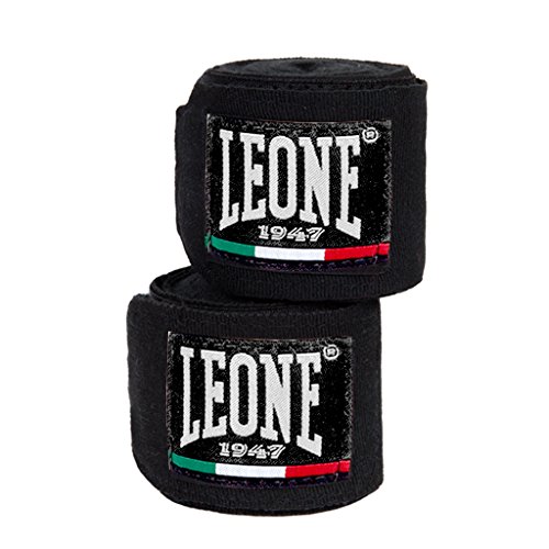 LEONE 1947 AB705 - Vendaje de Mano, Unisex - Adulto, Negro, 3,5 m