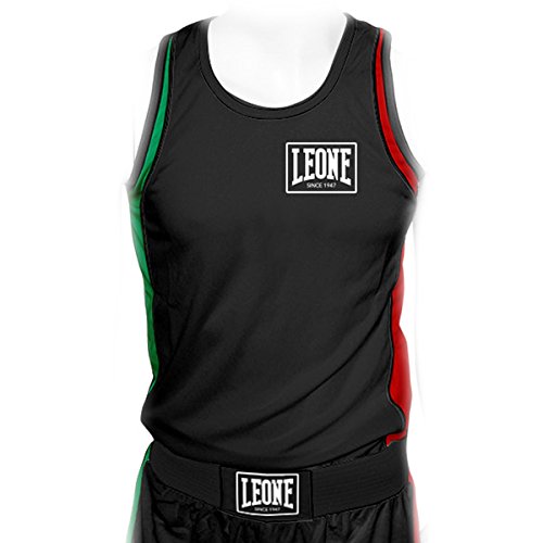 Leone 1947 AB721 Camiseta de Tirantes de Boxeo, Unisex – Adulto, Negro, M Leone 1947 AB721 Camiseta de Tirantes de Boxeo, Unisex – Adulto, Negro, M