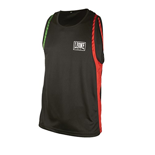 Leone 1947 AB721 Camiseta de Tirantes de Boxeo, Unisex – Adulto, Negro, M Leone 1947 AB721 Camiseta de Tirantes de Boxeo, Unisex – Adulto, Negro, M