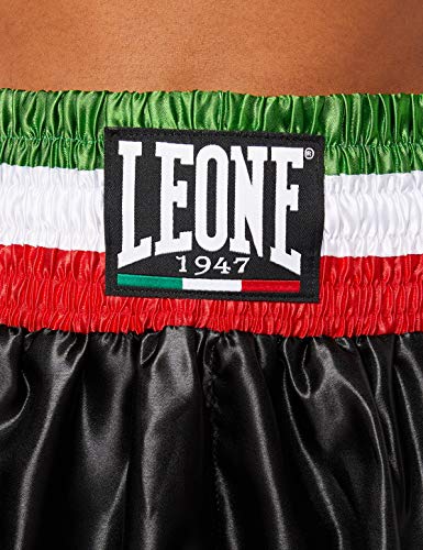 LEONE 1947 AB733 Pantalón de Boxeo Negro Negro Talla:Medium LEONE 1947 AB733 Pantalón de Boxeo Negro Negro Talla:Medium