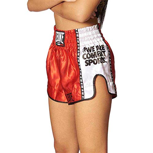 LEONE 1947 AB760 Pantalones Cortos de Kick-Thai, Unisex – Adulto, Rojo, M LEONE 1947 AB760 Pantalones Cortos de Kick-Thai, Unisex – Adulto, Rojo, M