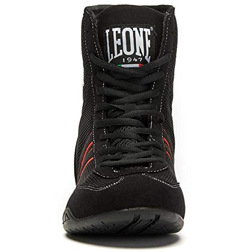 LEONE 1947 CL188 - Botas de Boxeo, Unisex, para Adulto, Negro, Talla 41