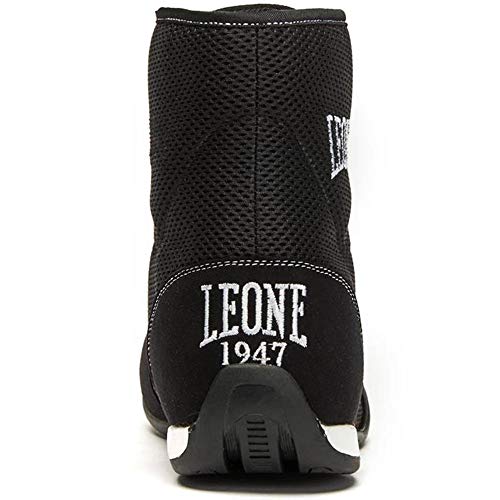 LEONE 1947 CL188 - Botas de Boxeo, Unisex, para Adulto, Negro, Talla 44 LEONE 1947 CL188 - Botas de Boxeo, Unisex, para Adulto, Negro, Talla 44
