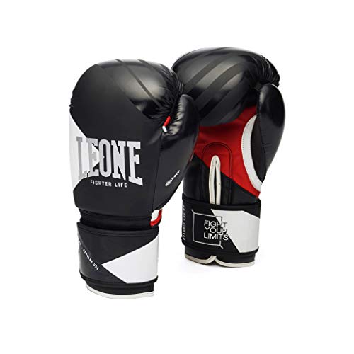LEONE 1947 Fighter Life, Guantes Unisex Adulto, Unisex Adulto, GN307, Negro, 10 onzas LEONE 1947 Fighter Life, Guantes Unisex Adulto, Unisex Adulto, GN307, Negro, 10 onzas