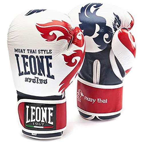 LEONE 1947 GN031 Guantes de Boxeo, Unisex – Adulto, Blanco, 14OZ