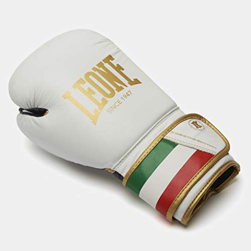 LEONE 1947 GN039 Guantes de Boxeo, Unisex – Adulto, Blanco, 10OZ LEONE 1947 GN039 Guantes de Boxeo, Unisex – Adulto, Blanco, 10OZ