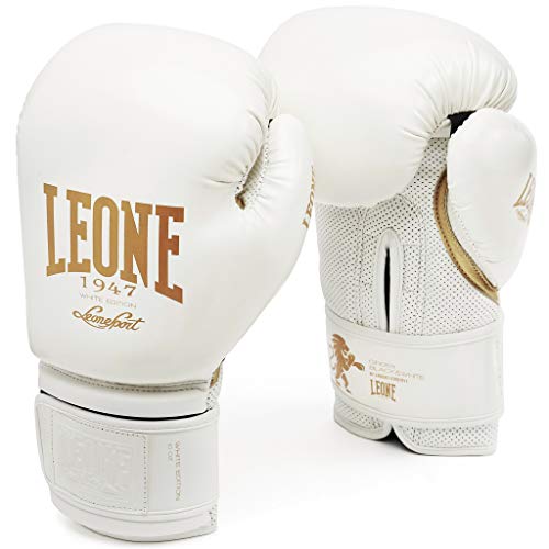 LEONE 1947 GN059 Guantes de Boxeo, Unisex – Adulto, Blanco, 16OZ LEONE 1947 GN059 Guantes de Boxeo, Unisex – Adulto, Blanco, 16OZ