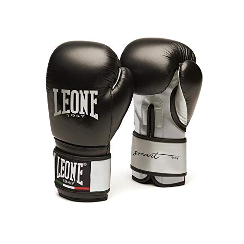LEONE 1947 - Guantes de Boxeo Smart, Unisex – Adulto, Negro, 12 oz LEONE 1947 - Guantes de Boxeo Smart, Unisex – Adulto, Negro, 12 oz