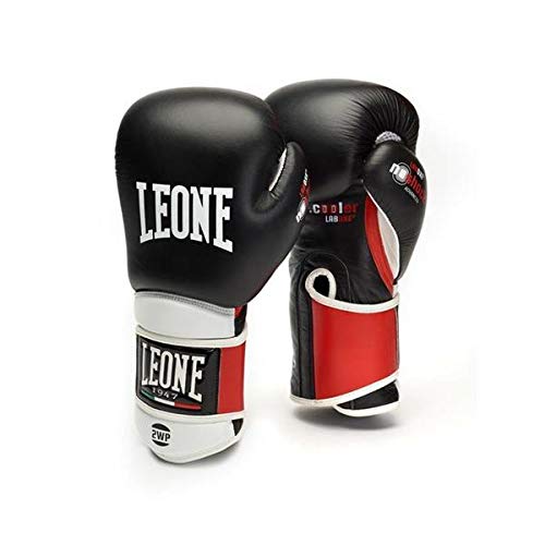 Leone 1947 - Guantes de Boxeo, Unisex, para Adulto, Color Negro, 12 oz