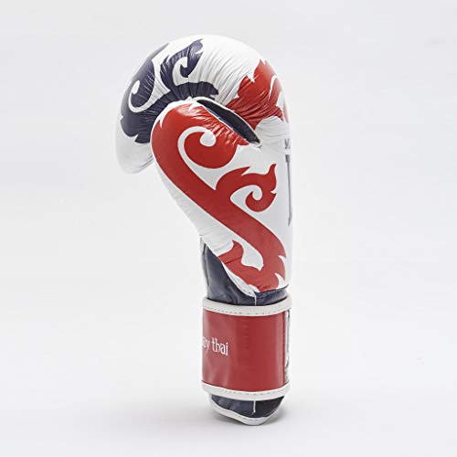 LEONE 1947 - Guantes de Muay Thai, Unisex Adulto, Muay Thai, Bianco LEONE 1947 - Guantes de Muay Thai, Unisex Adulto, Muay Thai, Bianco