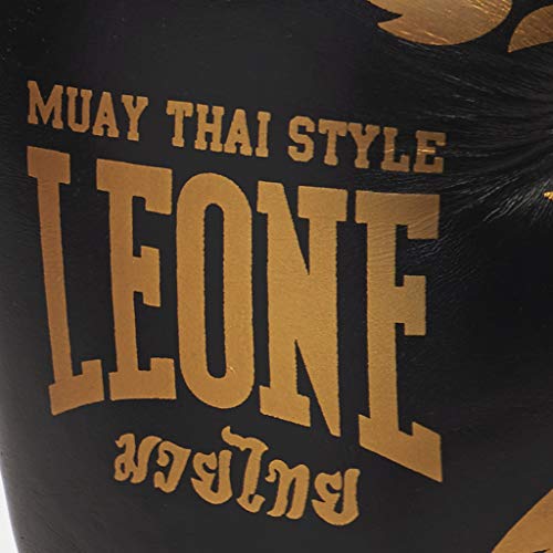 LEONE 1947 - Guantes de Muay Thai, Unisex Adulto, Muay Thai, Negro